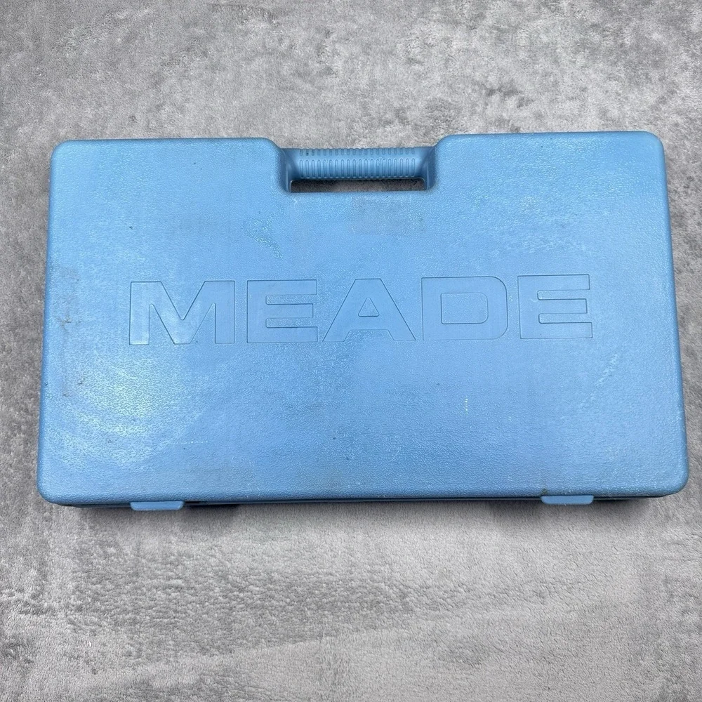 Meade Telescope Starter Kit Tripod Eyepieces Blue Carry Case Untested